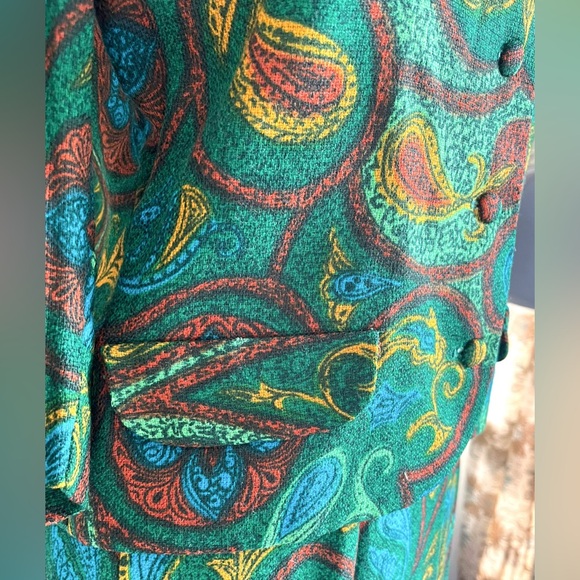 Vintage 1960's Carpet Skirt Suit, Small - Picture 3 of 5